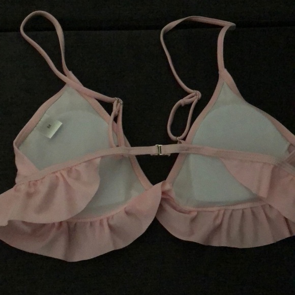 Pink Ruffle ROMWE Swim Suit - Picture 2 of 4